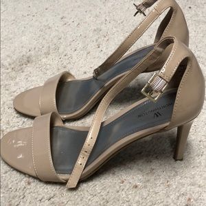 Patent Leather Style Nude Heel